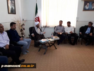 دیدار سرپرست آموزشکده فنی پسران ممسنی به همراه همکاران با امام جمعه ممسنی