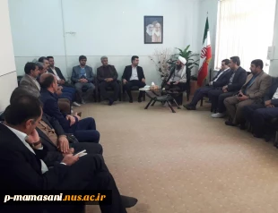 دیدار هیات رئیسه، جمعی از کارکنان و اساتید آموزشکده فنی و حرفه ای ممسنی با امام جمعه ی جدید شهرستان