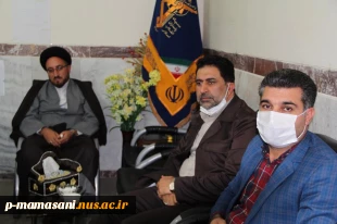 دیدار مهندس رحمانی ریاست محترم آموزشکده ی فنی پسران ممسنی  با فرمانده ناحیه مقاومت سپاه ممسنی 3