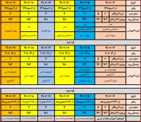 برنامه ی انتخاب واحد ترم 991 5