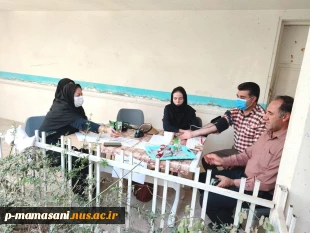 غربالگری فشار خون کارکنان و دانشجویان دانشکده فنی ممسنی توسطِ کارشناسان مرکز بهداشت شهید خواجه ممسنی 3