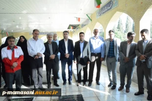 حضور ریاست و کارکنان دانشکده در غبارروبی قبور مطهر شهدا 3