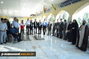 حضور ریاست و کارکنان دانشکده در غبارروبی قبور مطهر شهدا 4