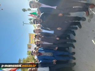 شرکت کارکنان  دانشکده فنی ممسنی همراه با مدیر کل حراست دانشگاه فنی استان فارس در راهپیمایی 22 بهمن1401 6