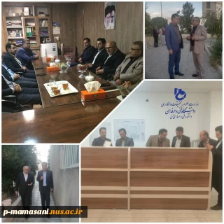 بازدید دکتر سلطانی نسب ومهندس نژاد حسینی ومهندس موسی پور از آموزشکده فنی ممسنی