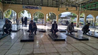 حضور ریاست مرکز بر گلزار شهدا