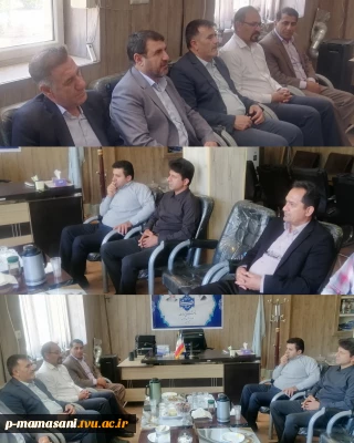 بازدید ریاست ومعاونت مالی ومدیر کل حراست استان فارس از آموزشکده ممسنی